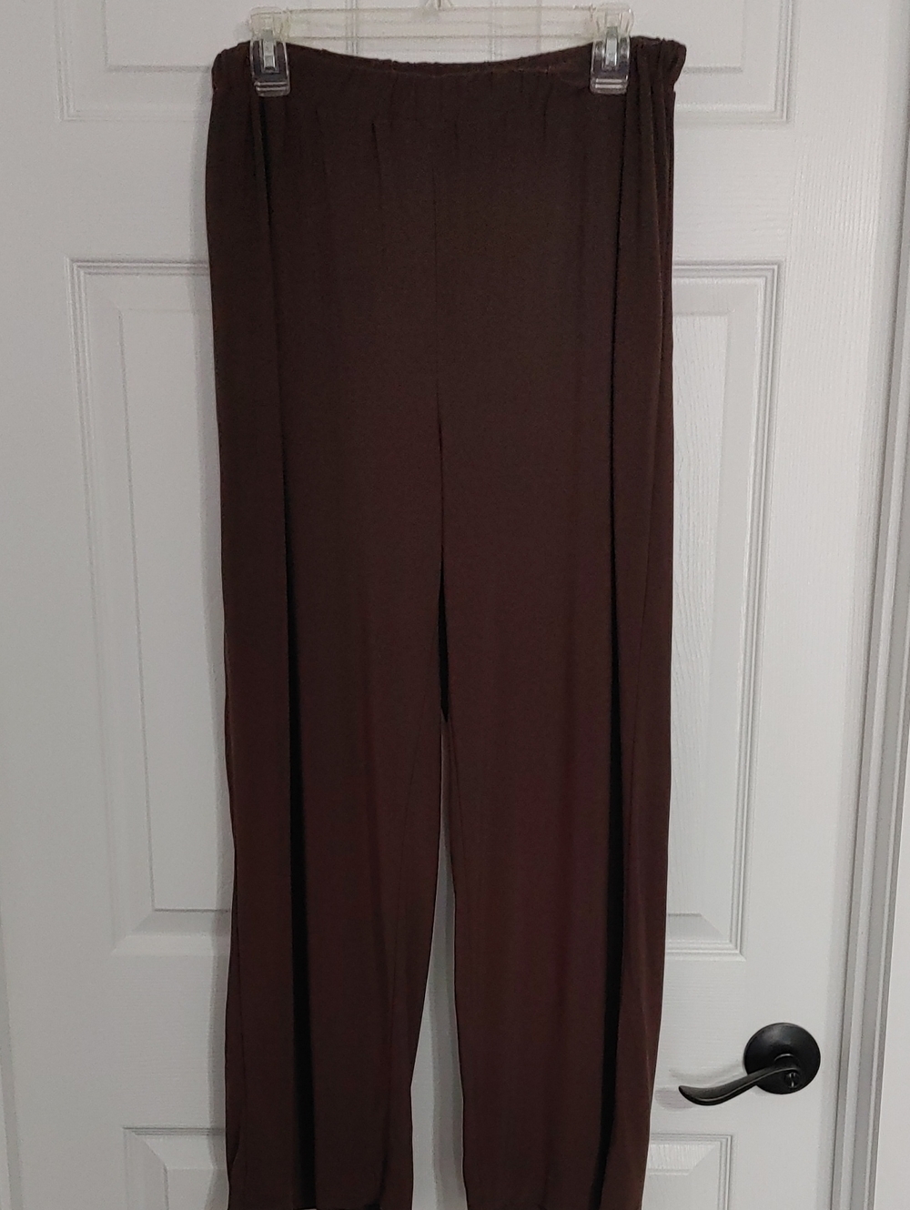 Vintage Sag Harbor Chocolate Brown Stretcy Pull-On Pants Size Medium